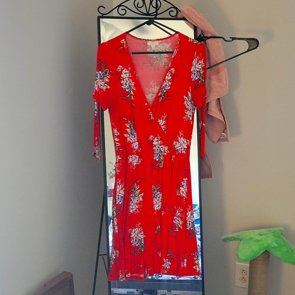 Red Floral Sundress by Charming Charlie